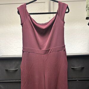 Burgundy Romper Pants/Jumpsuit (Strecthy)